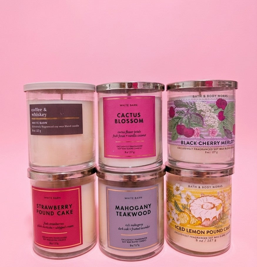 BBW - Velas de Una Mecha Combo (6 Artículos)