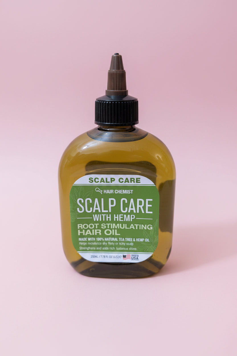 Scalp Care with Hemp Root Stimulating Hair Oil - 7 Oz.