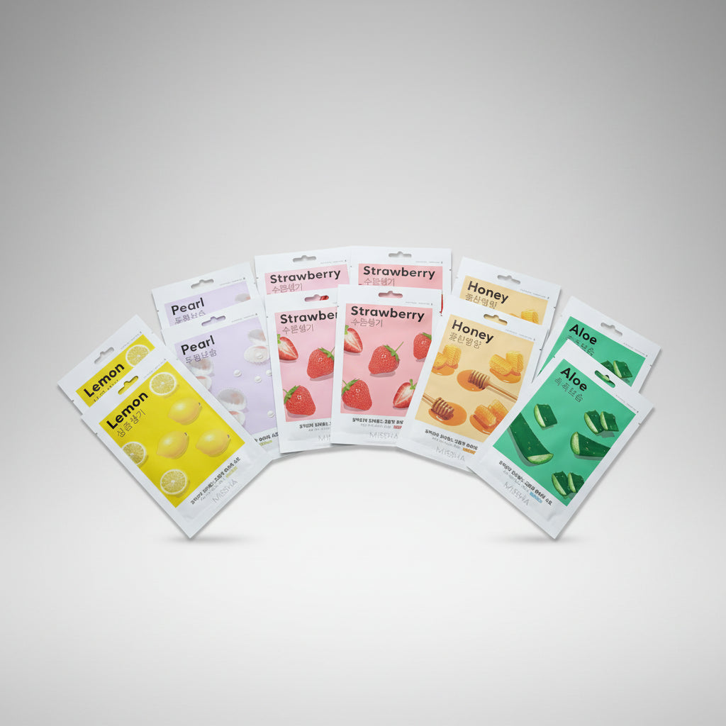 Airy Fit Sheet Mask - Mascarilla de Tela Transpirable - Combo (10 Artículos)