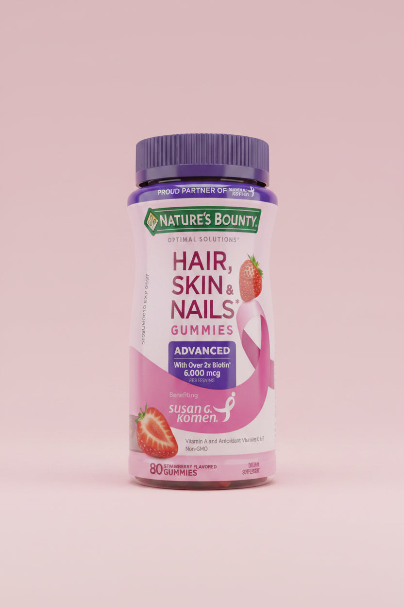 Hair, Skin & Nails Advanced - 80 Gummies - Strawberry