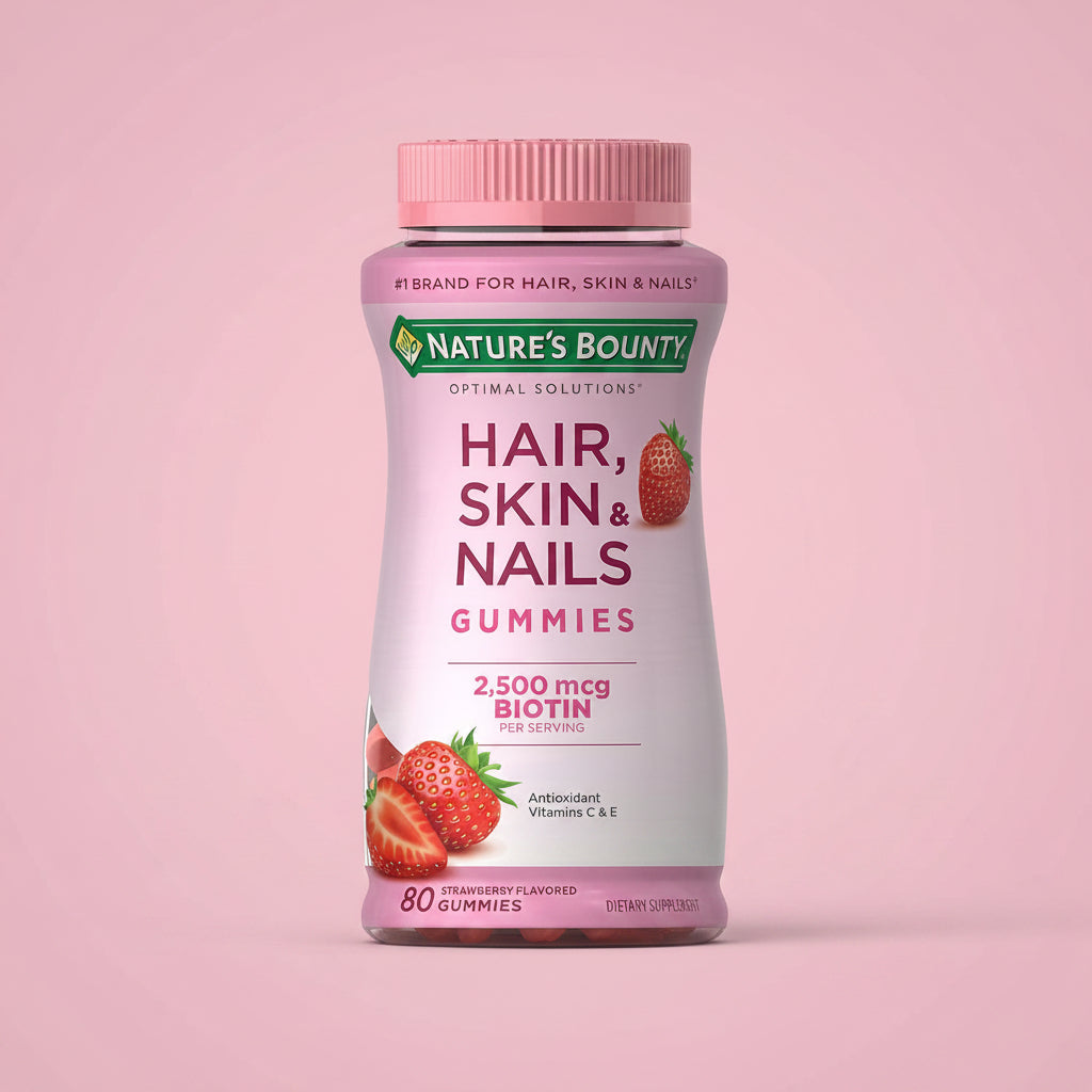Hair, Skin & Nails - 80 Gummies - Strawberry