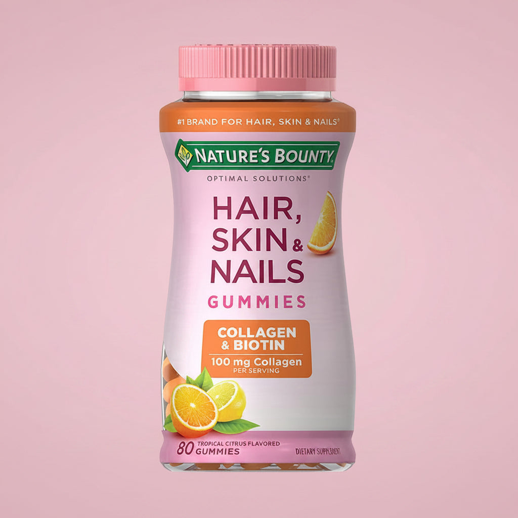 Hair, Skin & Nails Collagen & Biotin - 80 Gummies - Tropical Citrus