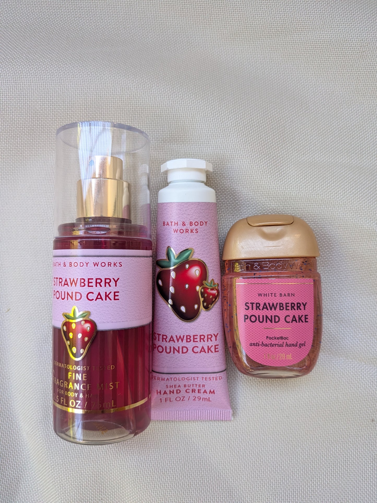 Strawberry Pound Cake - Mini Set (3 Artículos)