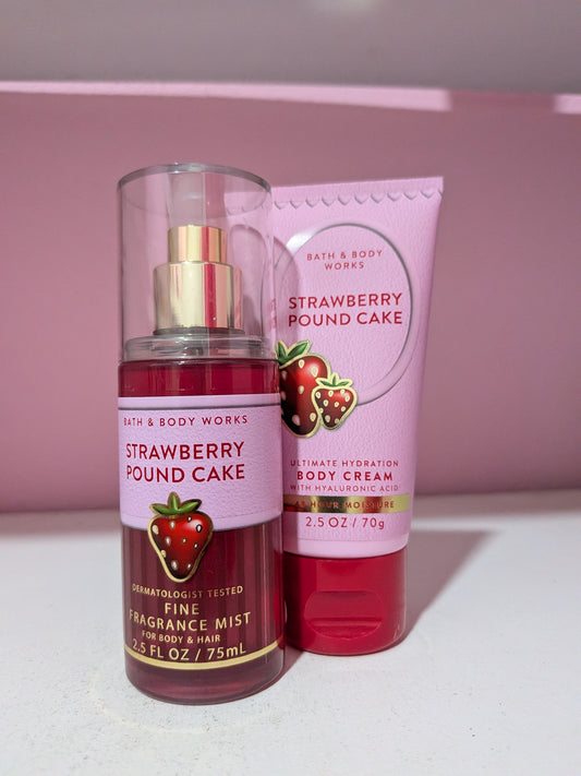 Strawberry Pound Cake Mini Combo (2 Artículos)