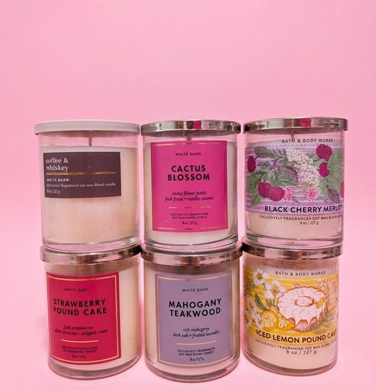 BBW - Velas de Una Mecha Combo (6 Artículos)