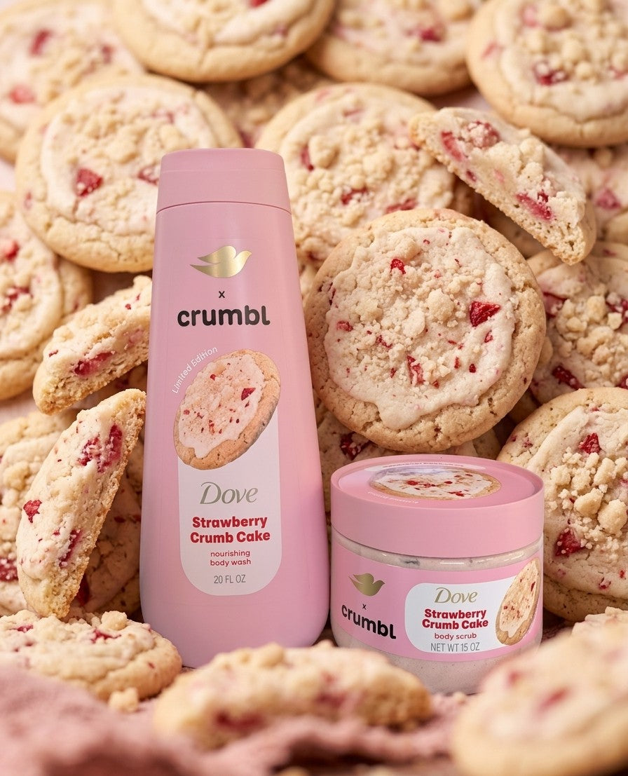 Crumbl Cookie Strawberry Crumb Cake Combo (2 Artículos)