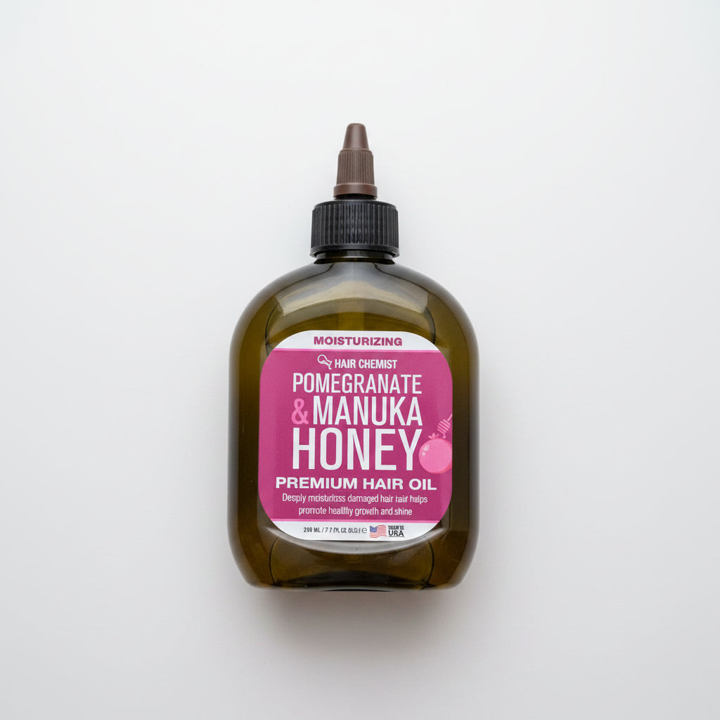 Pomegranate & Manuka Honey Premium Hair Oil - 7 Oz.