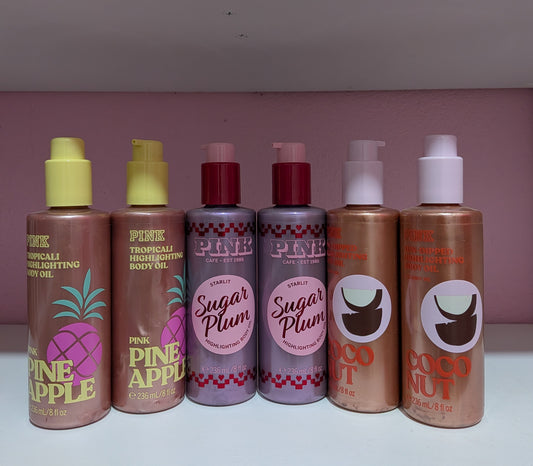 PINK/VS Aceite Corporales Combo (6 Artículos)