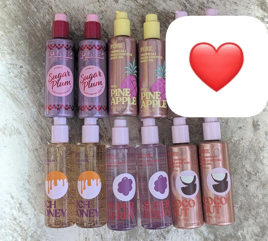 VS/PINK - Aceites Corporales - Combo (10 Artículos)