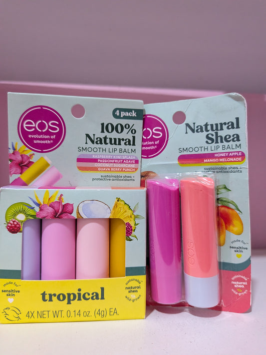 Lip Balm Combo (6 Artículos) - Tropical & Honey Apple & Mango Melonade