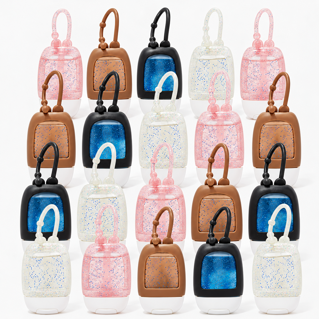New square sanitizer and holder combo image