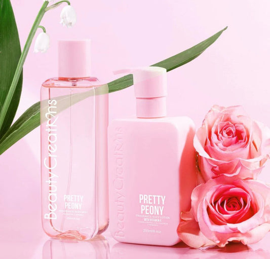Body Lotion + Mist Set - Pretty Peony